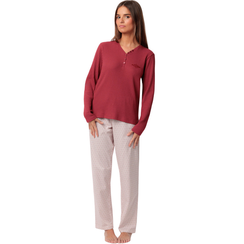 Pyjama pantalon top manches longues Geometric Flower