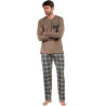 Pyjama pantalon top manches longues Never Give You Up