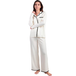 Pyjama pantalon large et chemise manches longues Stitching