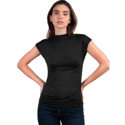 T-shirt à manches courtes col montant Frunces