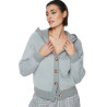 Veste courte à capuche peluche PC1 STYLE ADD
