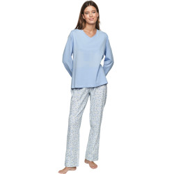 Pyjama pantalon top manches longues P111 PREPPY FLOWERS