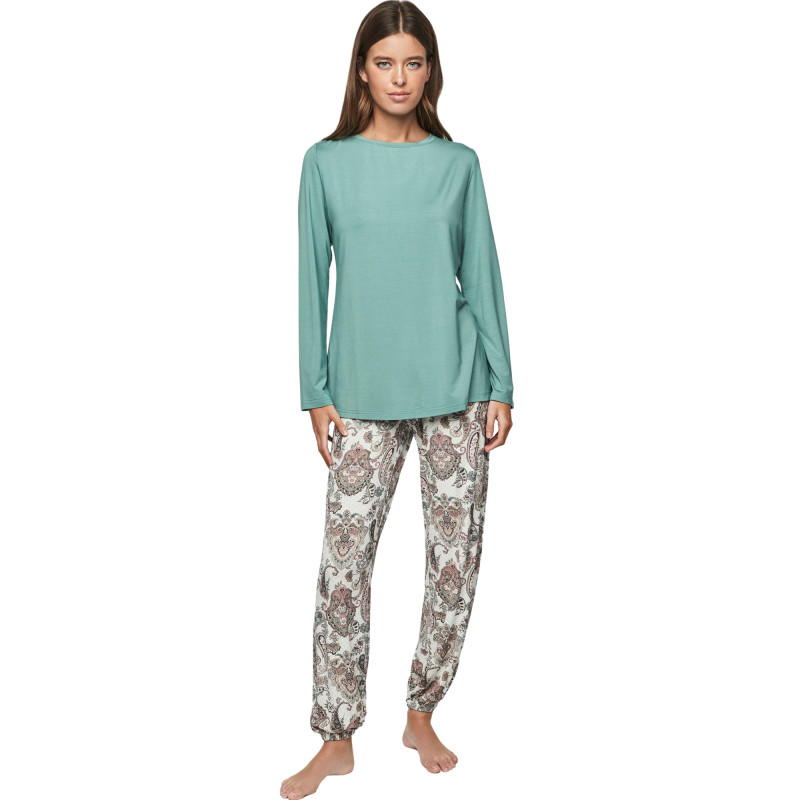 Pyjama pantalon top manches longues P109 CACHEMIRE BAMBOO