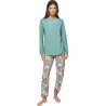 Pyjama pantalon top manches longues P109 CACHEMIRE BAMBOO