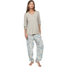 Pyjama pantalon top manches longues P107 JARDINS SECRETS