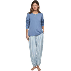 Pyjama pantalon top manches longues P105 OXFORD