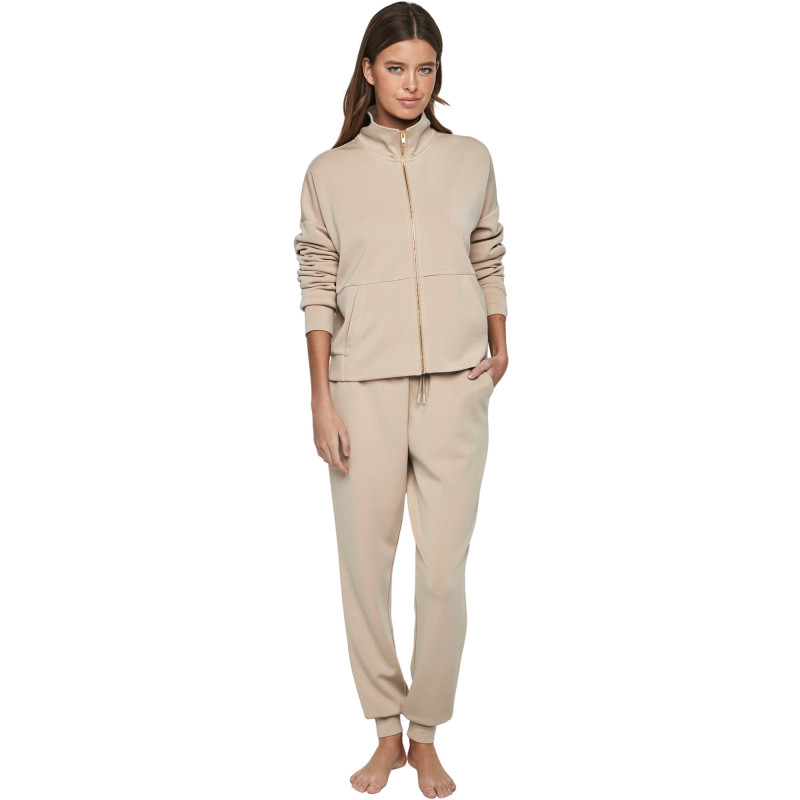 Tenue détente pyjama pantalon veste zippée P104 COZY CHIC