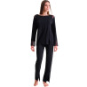 Pyjama pantalon évasé tunique manches longues ROXANNE