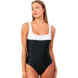 Maillot de bain une pièce préformé amincissant Black And White