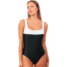 Maillot de bain une pièce préformé amincissant Black And White