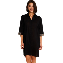 Robe chemise de plage manches mi-longues DUNA