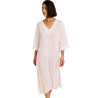 Robe de plage mi-longue manches trois-quarts SOLSTICE