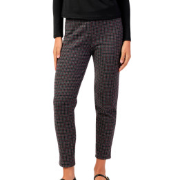 Pantalon stretch pied-de-poule Granate