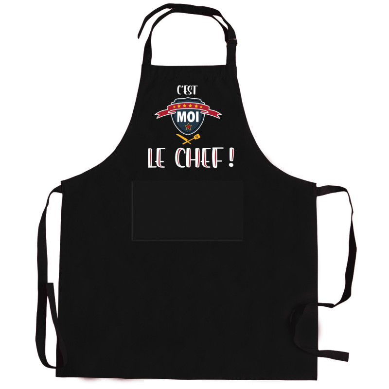 Tablier de cuisine Le chef recyclé Noir 72 x 90