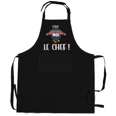 Recycelte Küchenschürze Le chef Noir 72 X 90