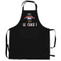 Gerecycleerd keukenschort Le chef Noir 72 X 90