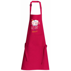 Recycelte Küchenschürze Chef maman Rose 72 X 90