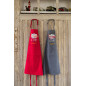 Recycelte Küchenschürze Chef maman Rose 72 X 90