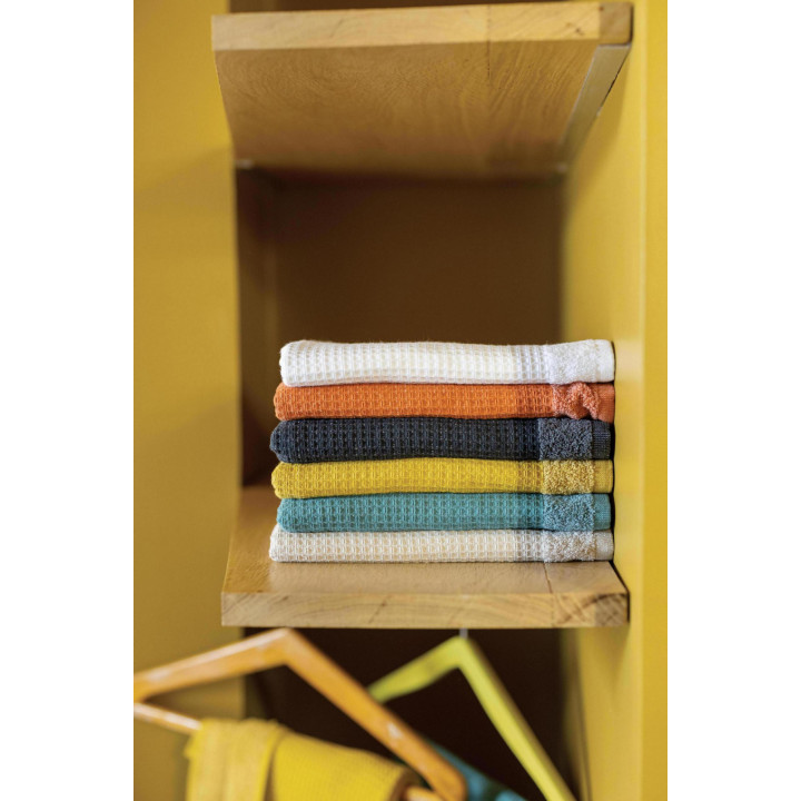 Drap de douche recyclé Abby Blanc 70 x 130