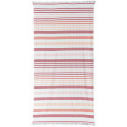 Drap hammam recyclé Samoa Brique 100 x 200