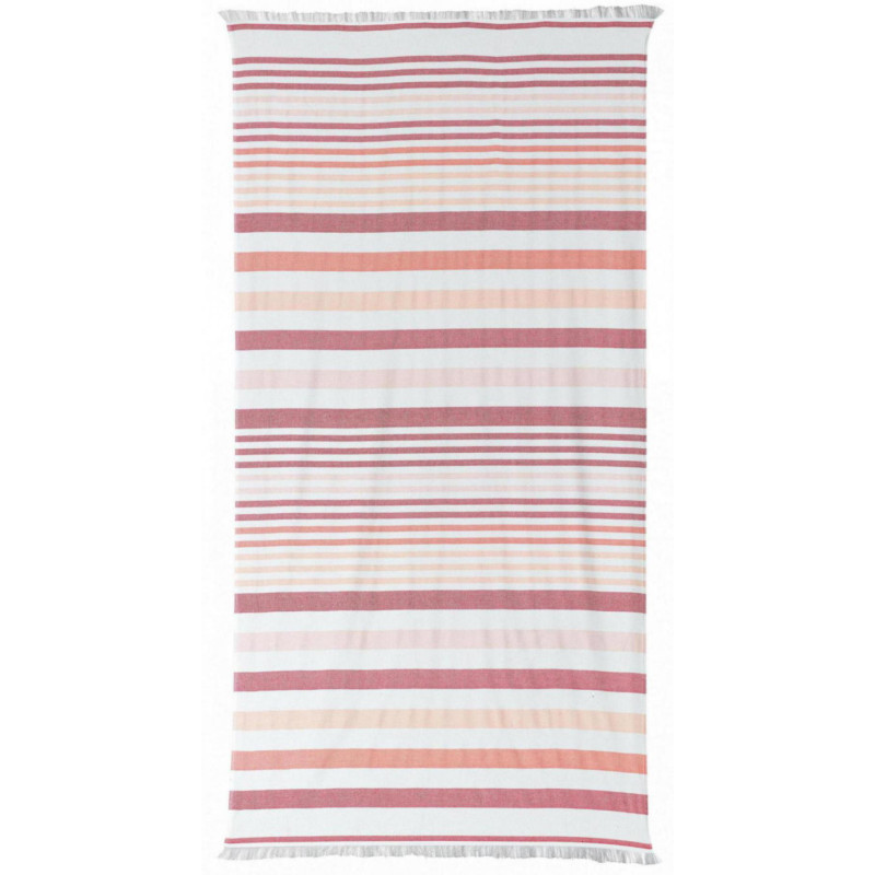 Toalha de hammam reciclada Samoa Brique 100 X 200