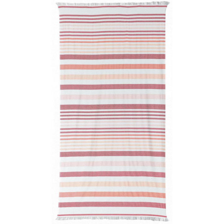Toalla de hammam reciclada Samoa Brique 100 X 200