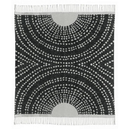 Plaid riciclato Taina Carbone 127 X 160