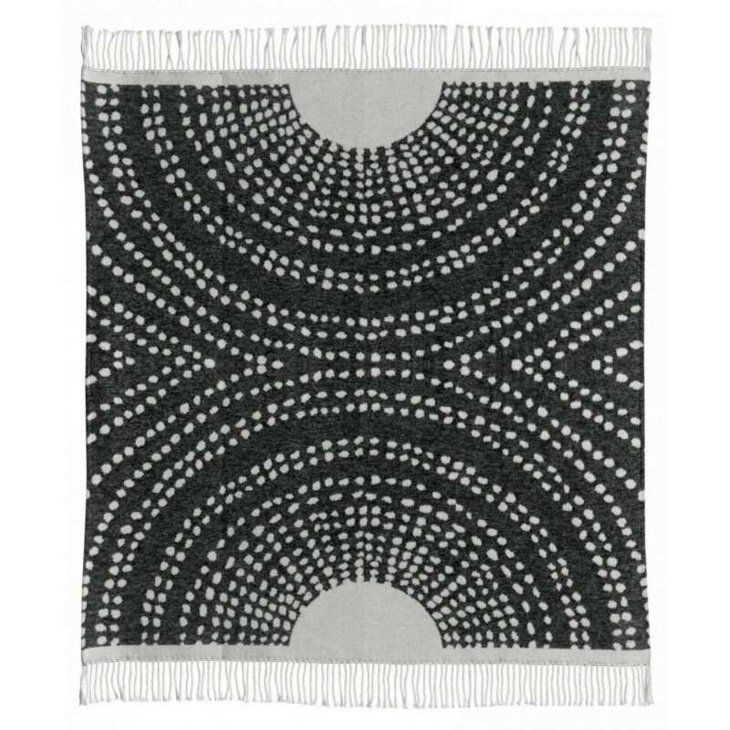 Plaid recyclé Taina Carbone 127 x 160