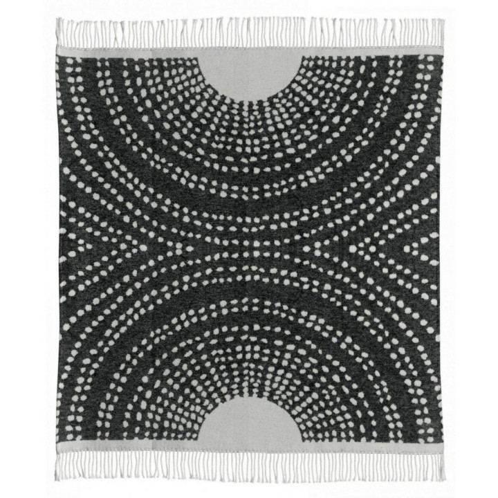 Plaid recyclé Taina Carbone 127 x 160
