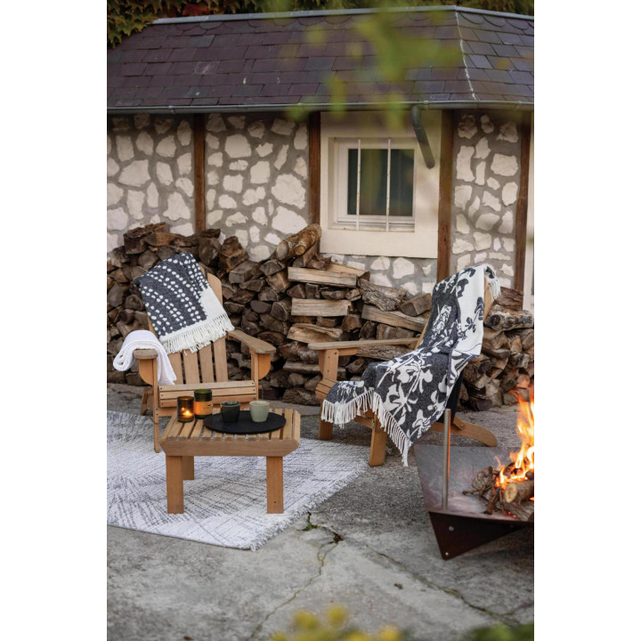 Recycelte Decke Taina Carbone 127 X 160