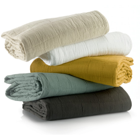 Gerecycleerde bedsprei Titou Absynthe 180 X 260