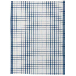 Paño de cocina reciclado Evan Blanc/Bleu 50 X 70