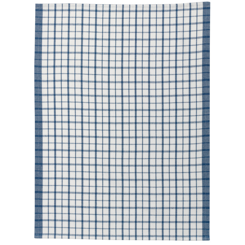 Strofinaccio riciclato Evan Blanc/Bleu 50 X 70