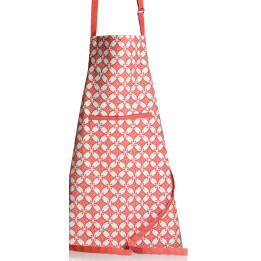Grembiule da cucina rivestito riciclato Fatou Corail 72 X 85