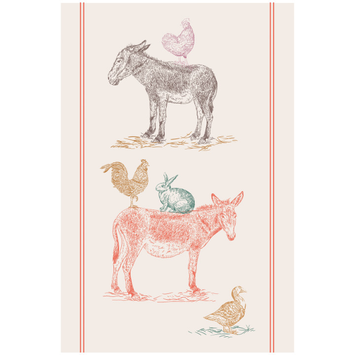 Geschirrtuch Ferme Écru 48 X 72