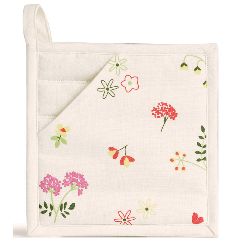 Recycelter 2-in-1-Topflappen Gardenia Écru 20 X 20