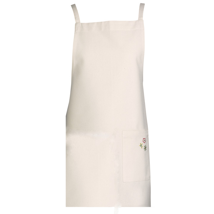 Grembiule da cucina riciclato Gardenia Écru 110 X 80