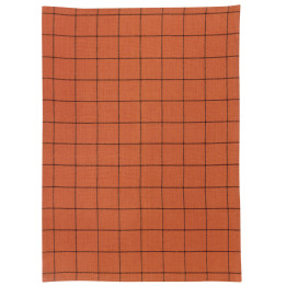 Strofinaccio misto a quadri Kilia Brique 50 X 70