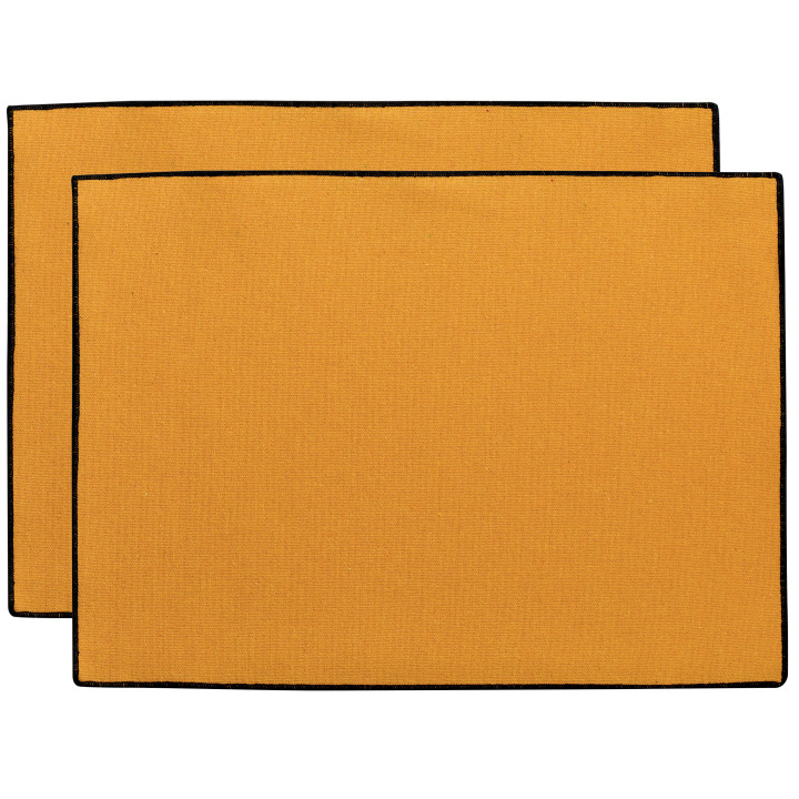 Set di 2 tovagliette riciclate Laora Tournesol 33 X 45