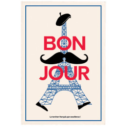 Paño de cocina Bonjour Écru 48 X 72