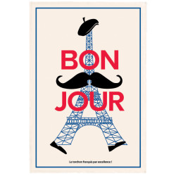 Geschirrtuch Bonjour Écru 48 X 72