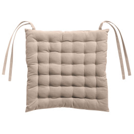 Almofada de cadeira reciclada 36 pontos Zea Naturel 38 X 38 X 3