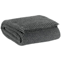 Recycelte Strickdecke Danilo Carbone 130 X 160