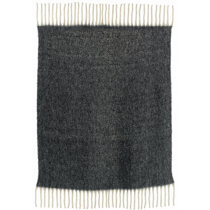 Plaid liso reciclado Isabel Caviar 130 X 160