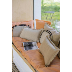 Coussin bicolore Laly Galet 40 x 65