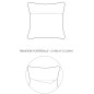 Coussin bicolore Laly Galet 40 x 65