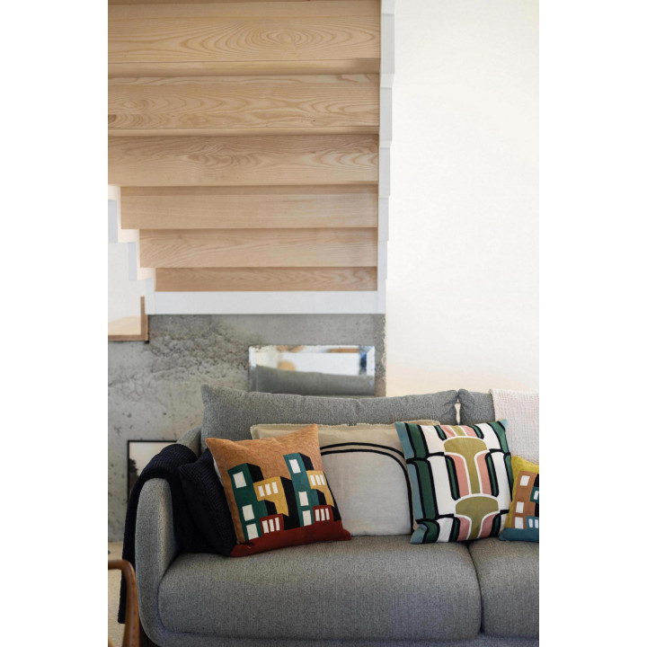 Cuscino ricamato Suri Multico 45 X 45