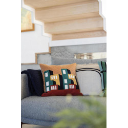 Coussin brodé Suri Multico 45 x 45