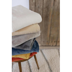 Plaid recyclé Théo Naturel 130 x 160