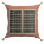 Cuscino ricamato Yael Bois de rose 45 X 45